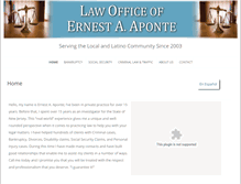 Tablet Screenshot of ernietheattorneylaw.com